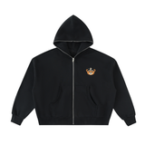 MLMEB Teddy P. - Fleeced Full-Zip Boxy Hoodie
